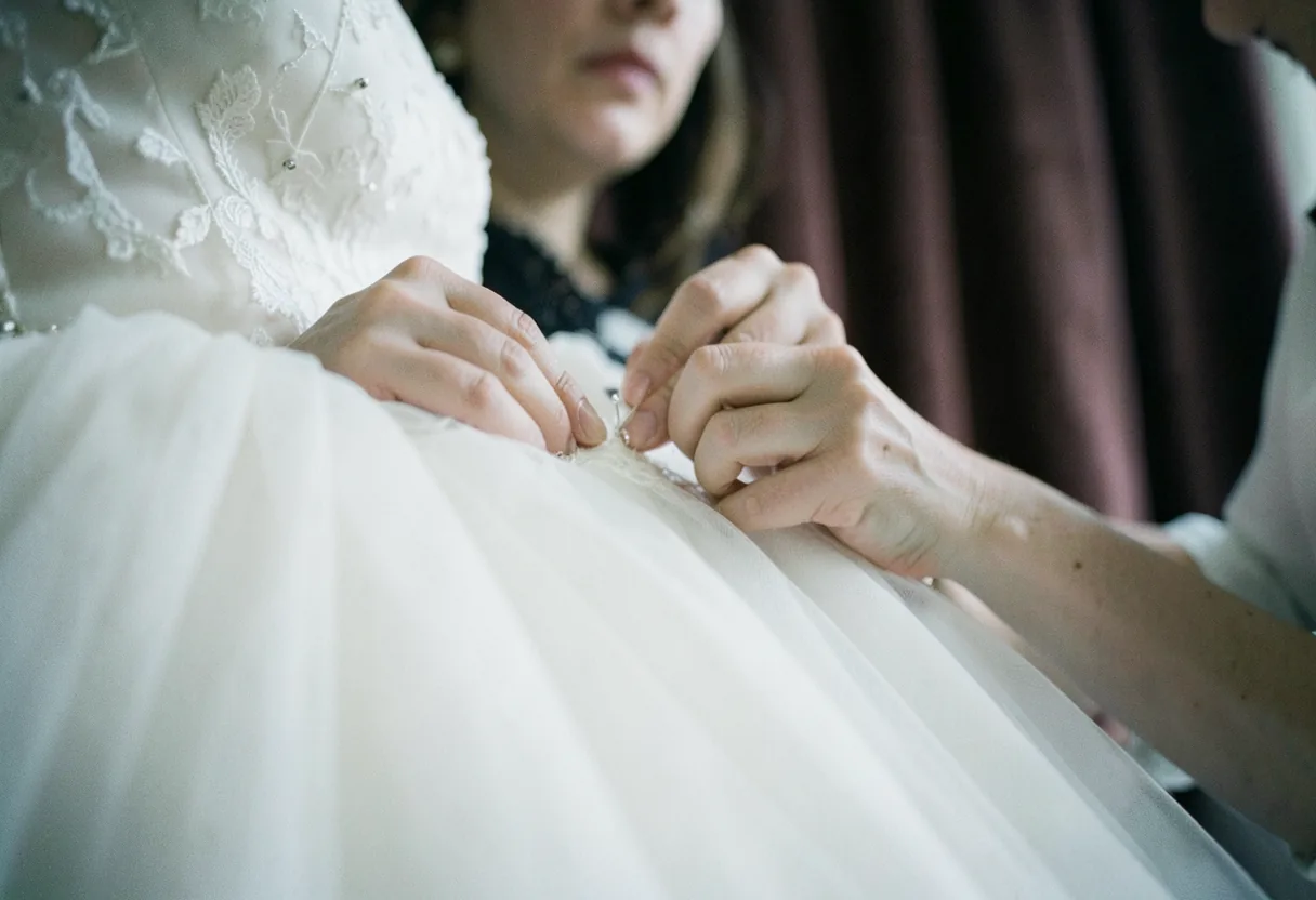 Wedding Dress Hemming Process Explained